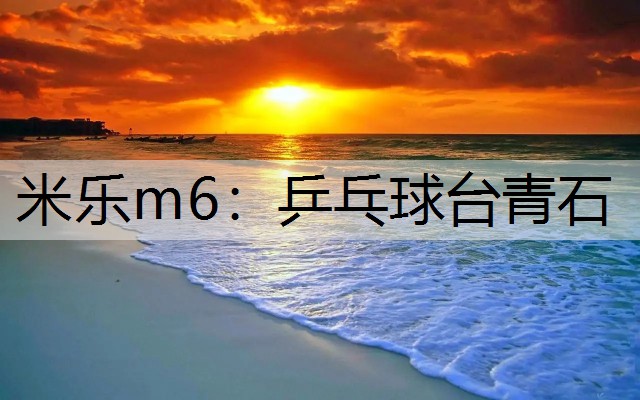 米乐m6：乒乓球台青石