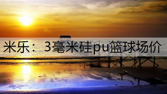 米乐：3毫米硅pu篮球场价