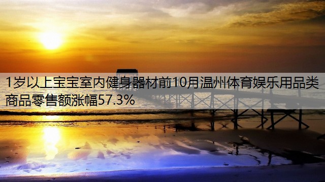 1岁以上宝宝室内健身器材前10月温州体育娱乐用品类商品零售额涨幅57.3%