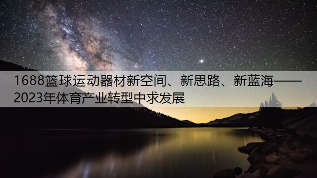 1688篮球运动器材新空间、新思路、新蓝海——2023年体育产业转型中求发展