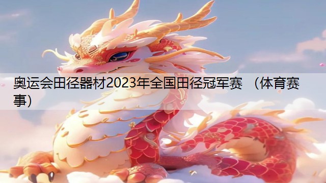 奥运会田径器材2023年全国田径冠军赛 （体育赛事）